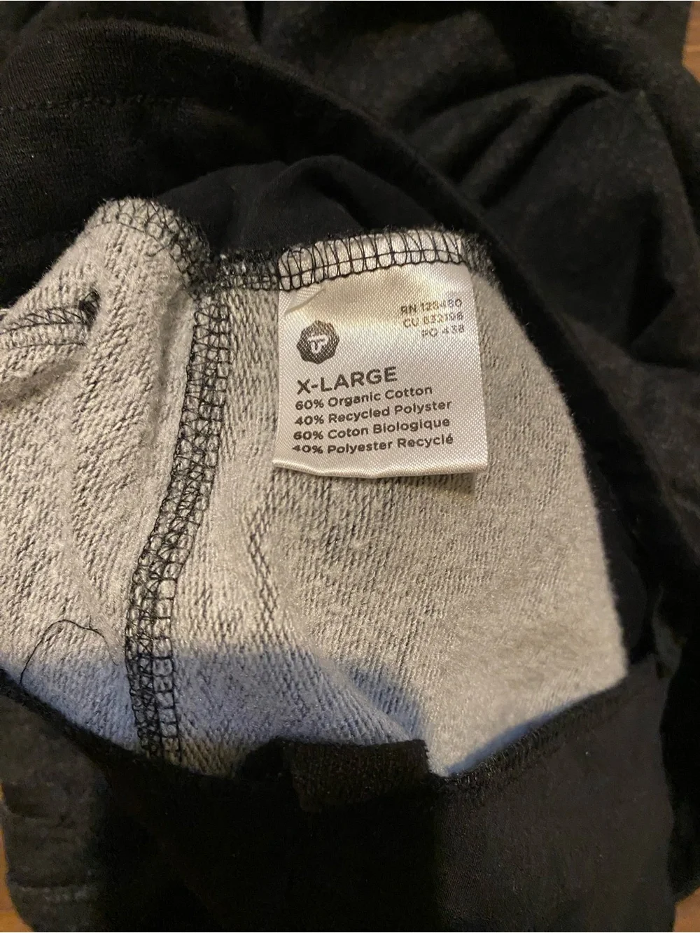 Pact Men's Black Jogger-Style Sweatpants